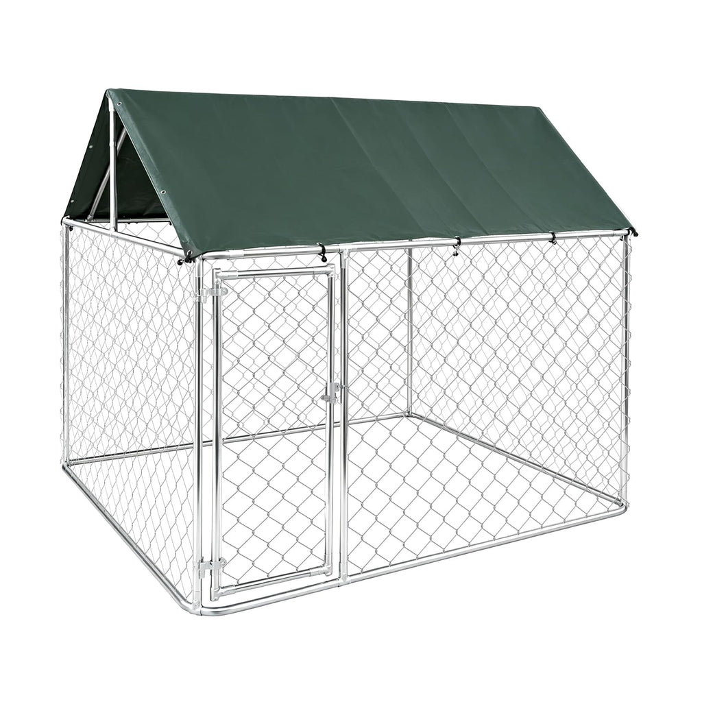 Heavy Duty Outdoor Dog Kennel Galvanized Steel Enclosure A9644