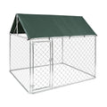Heavy Duty Outdoor Dog Kennel Galvanized Steel Enclosure A9644