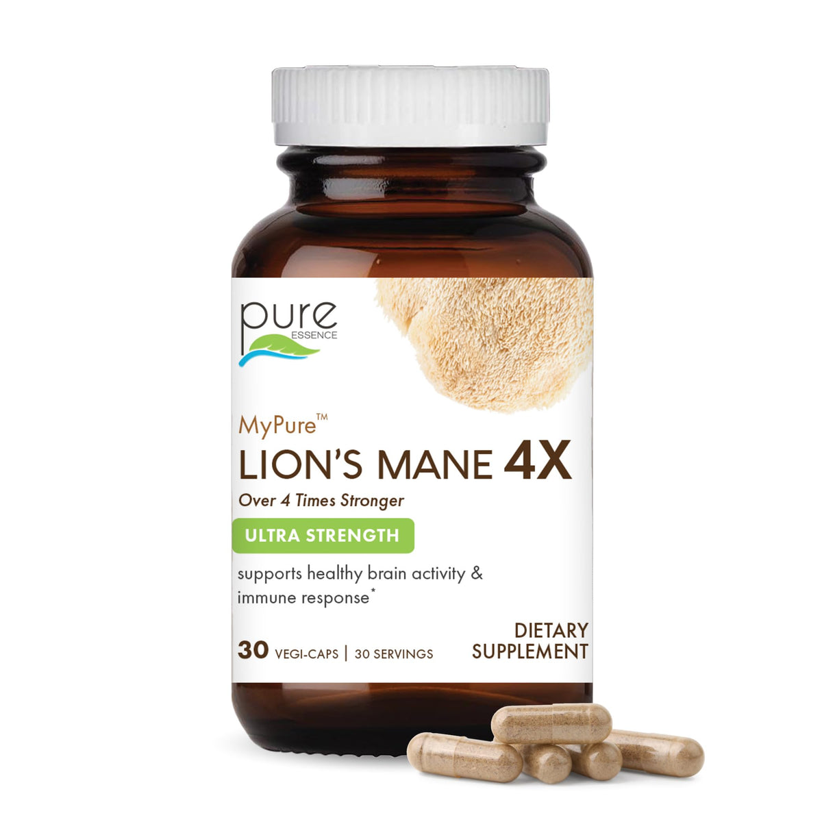 Lion's Mane Brain Support Supplement 30 Capsules I70594