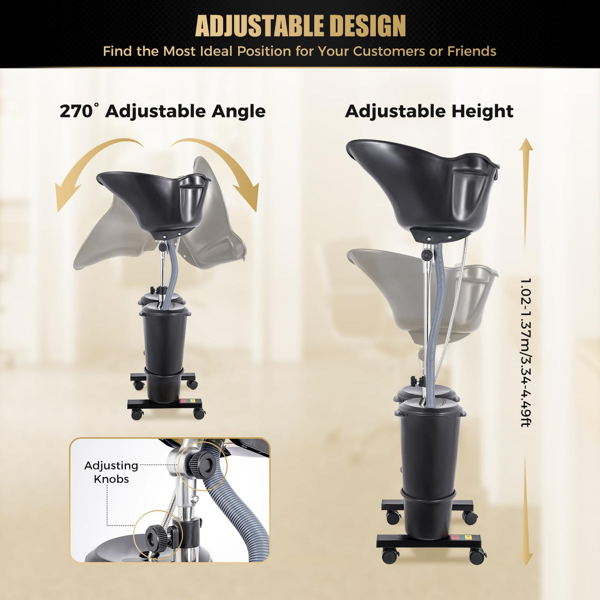 Portable Shampoo Basin with 2 Buckets X4480