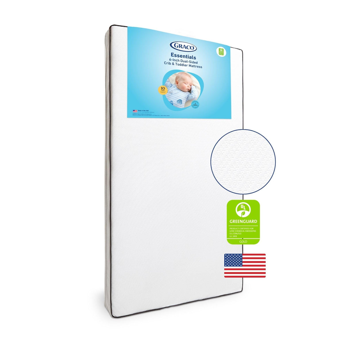 6-Inch Dual-Sided Baby Crib & Toddler Mattress T453224