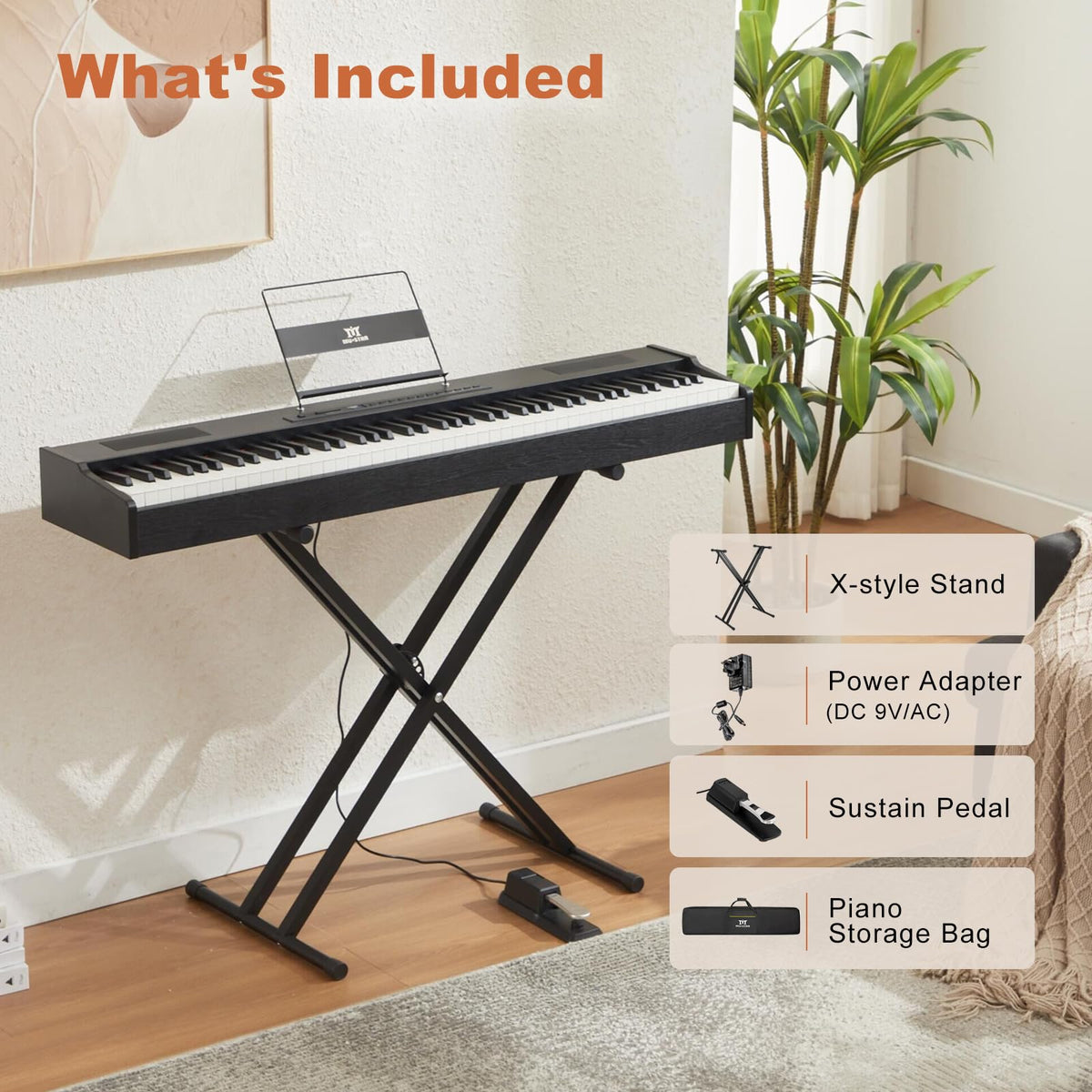88 Keys Full Weighted Hammer Action Digital Piano G602063