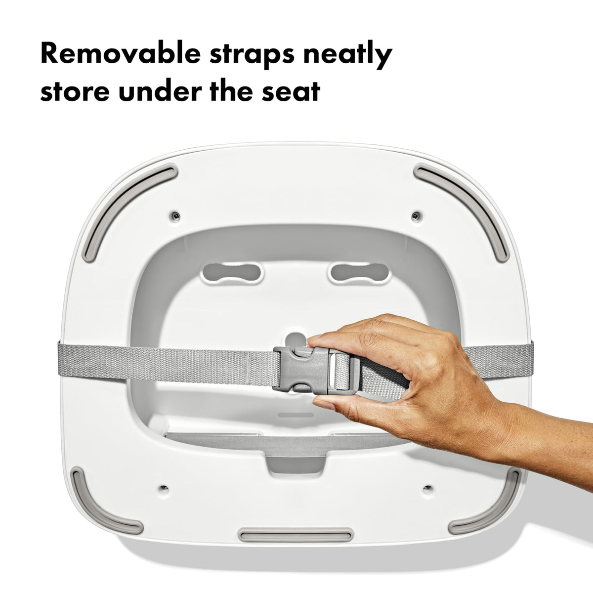 Gray Toddler Booster Seat with Removable Cushion N5115