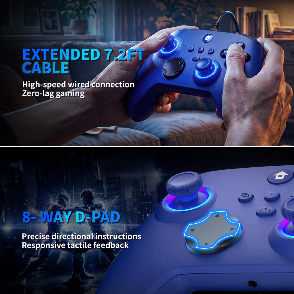 Wired Controller for Xbox One, Xbox Series X/S, Steam, PC T32097