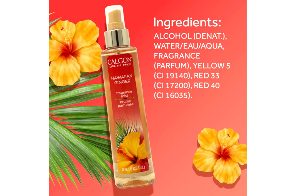 Hawaiian Ginger Body Mist 8 OZ Pack of 12 F33394