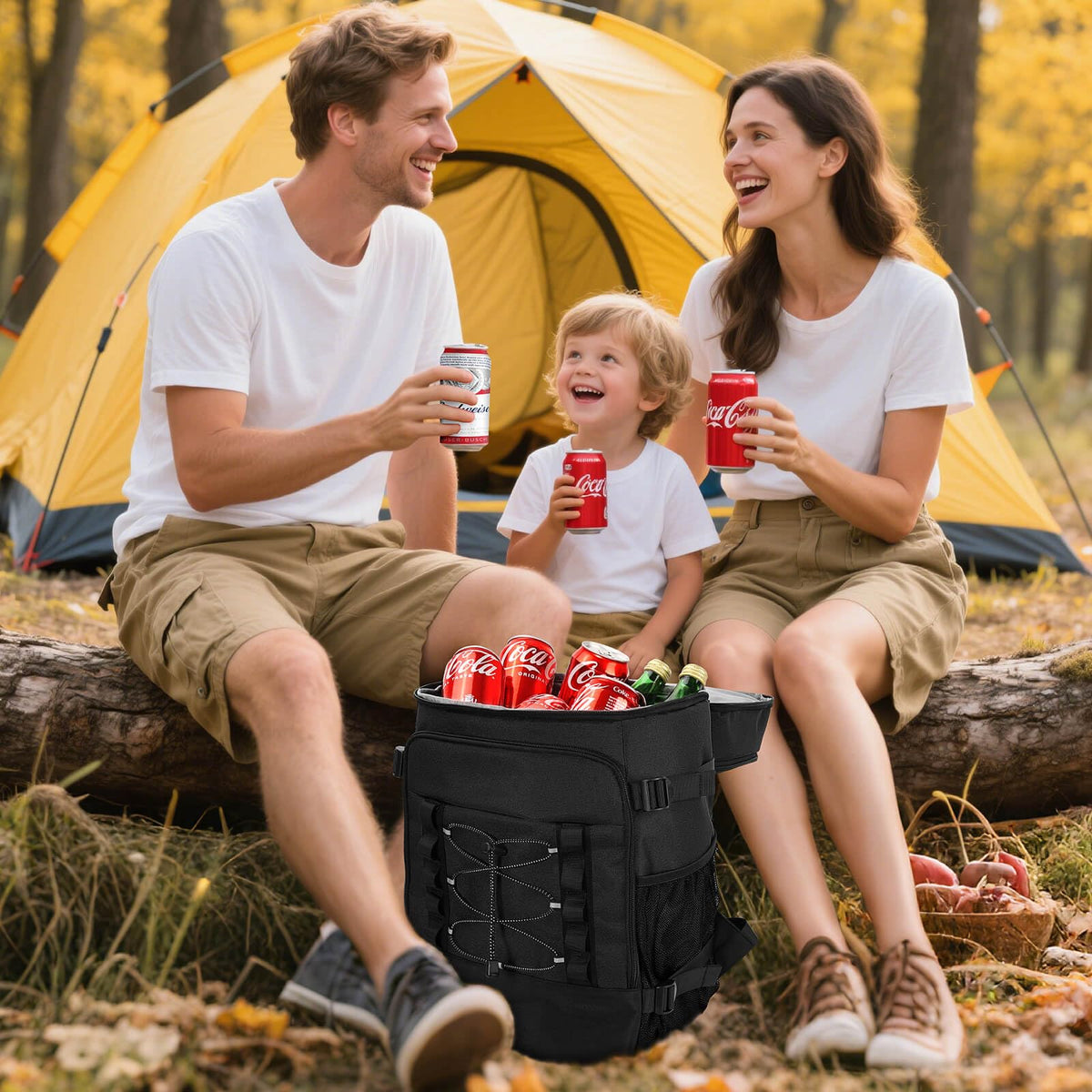 40 Cans Insulated Cooler Backpack O811689
