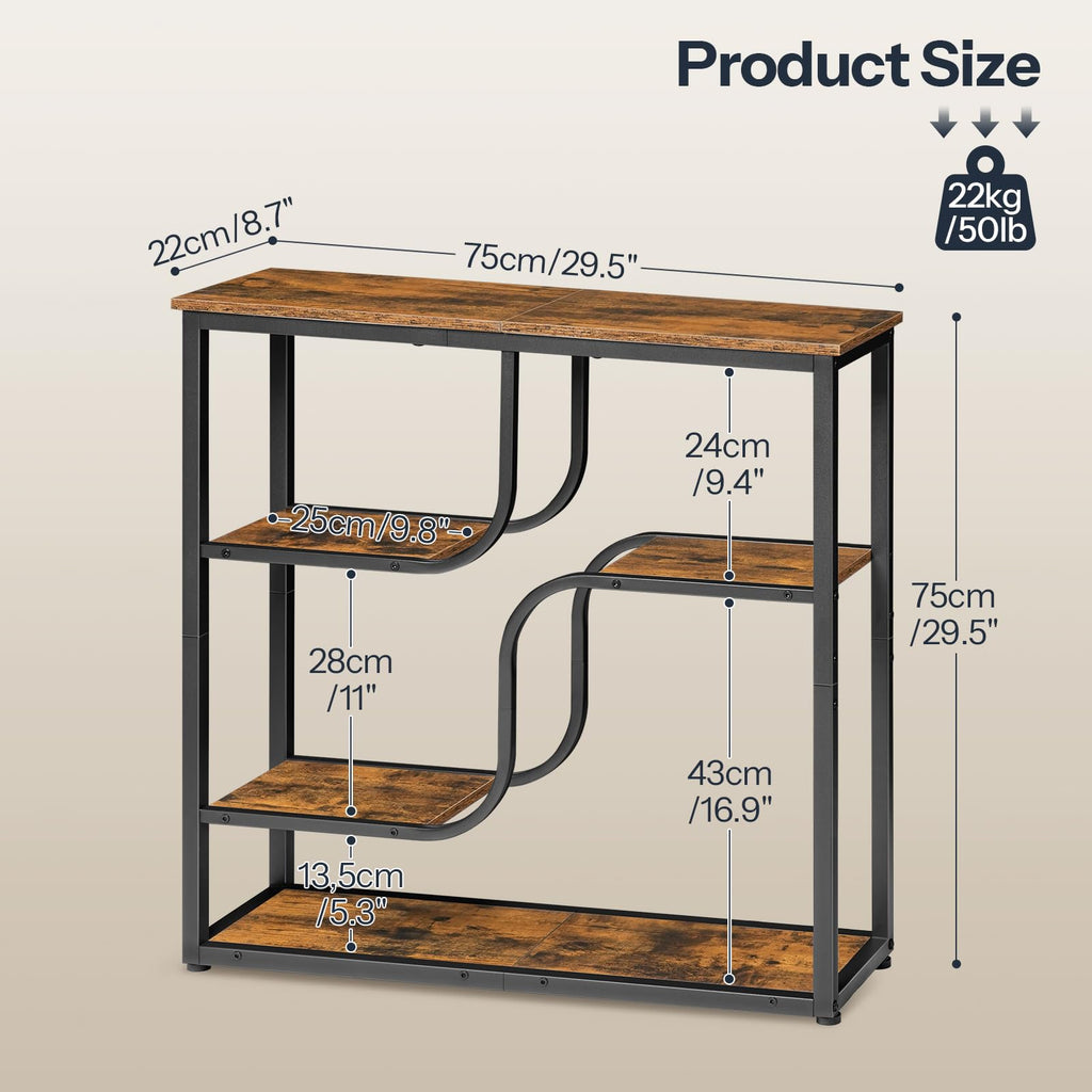 29.5" 5-Tier Narrow Console Table E411