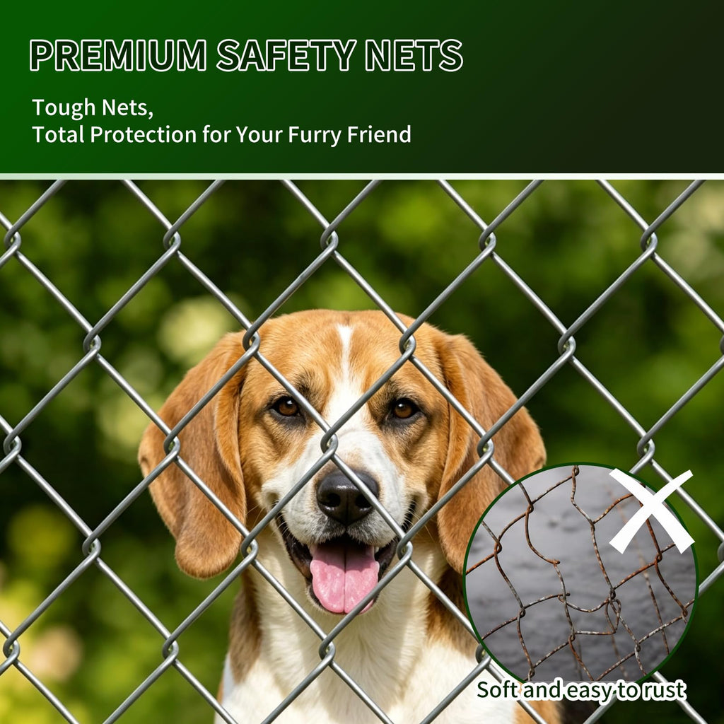 Heavy Duty Outdoor Dog Kennel Galvanized Steel Enclosure A9644