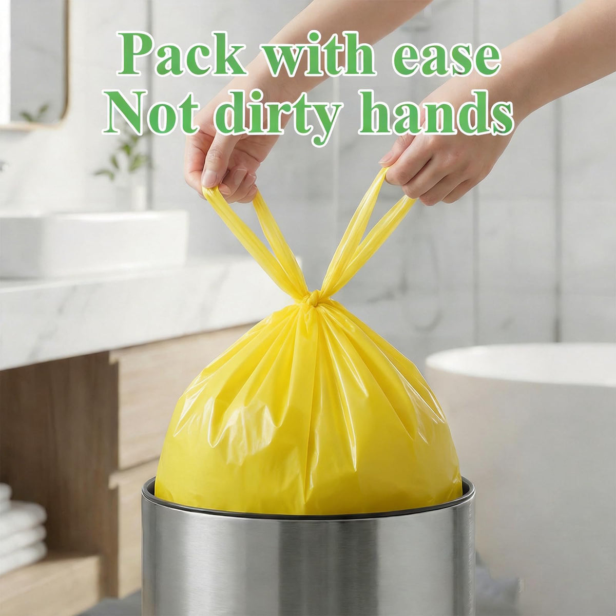 3 Gallon Biodegradable Unscented Trash Bags 100 Count I379367