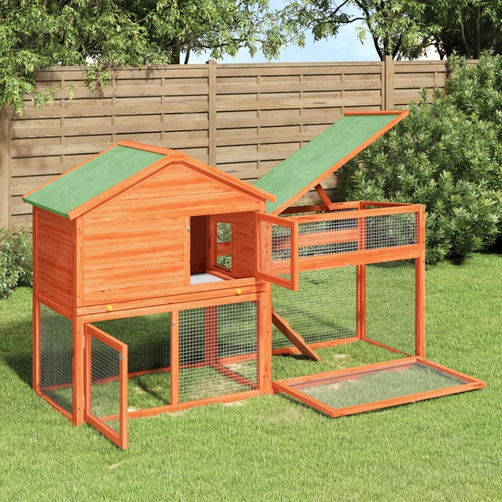 2-Tier Wooden Rabbit Hutch K23129