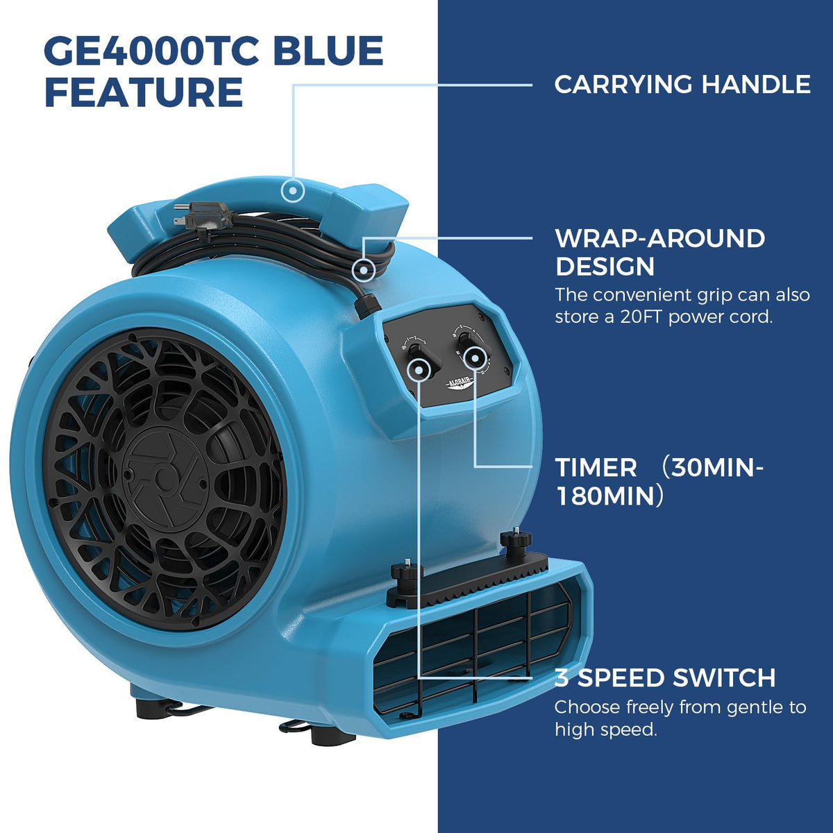 3 Speed Floor Drying Fan R857808