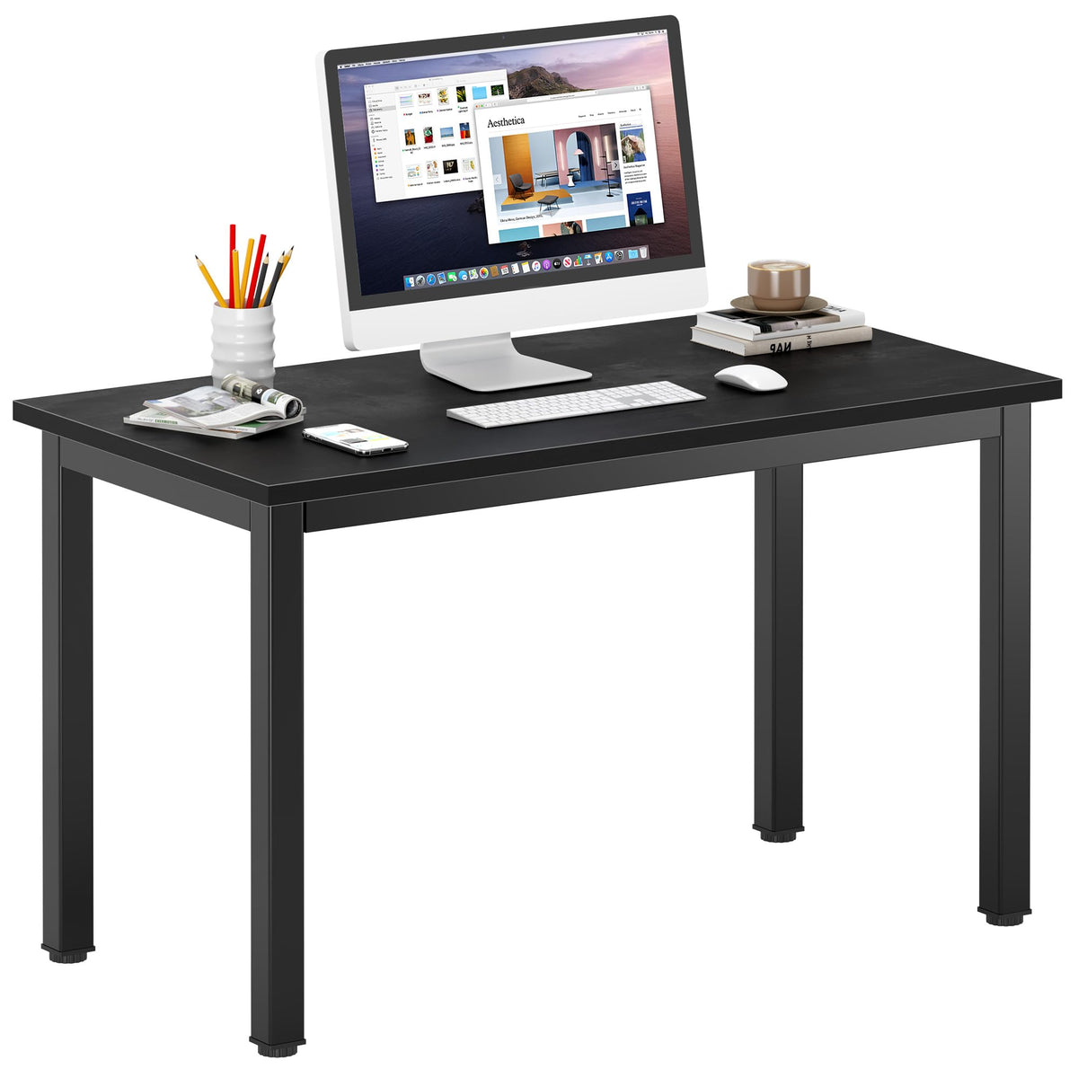 39 inches Black Computer Desk Q550978