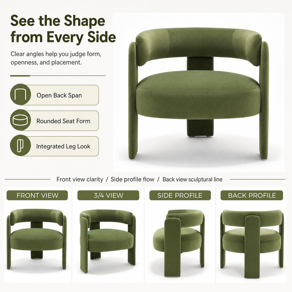 Set of 2 Velvet Upholstered Accent Chairs with Wooden Legs J182207