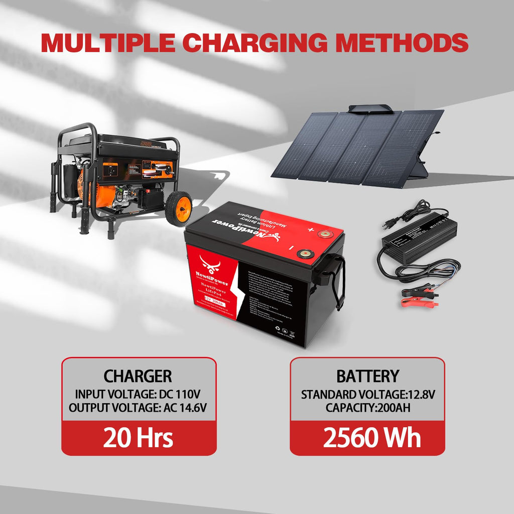 12V 200Ah Lithium LiFePO4 Battery with 150A BMS A701