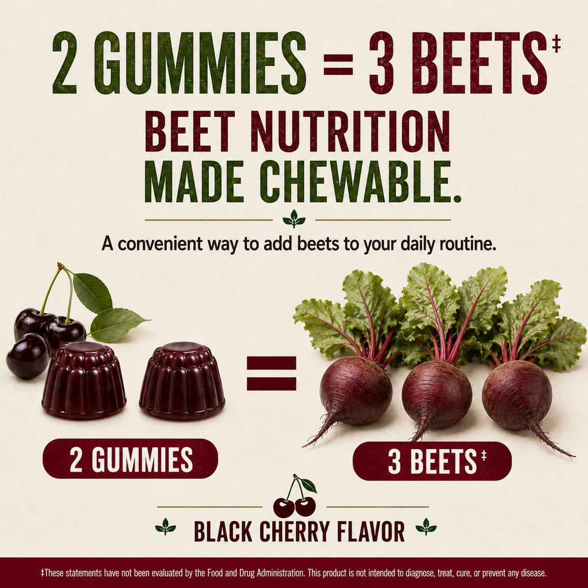 Beet Gummies 60 Count W45716