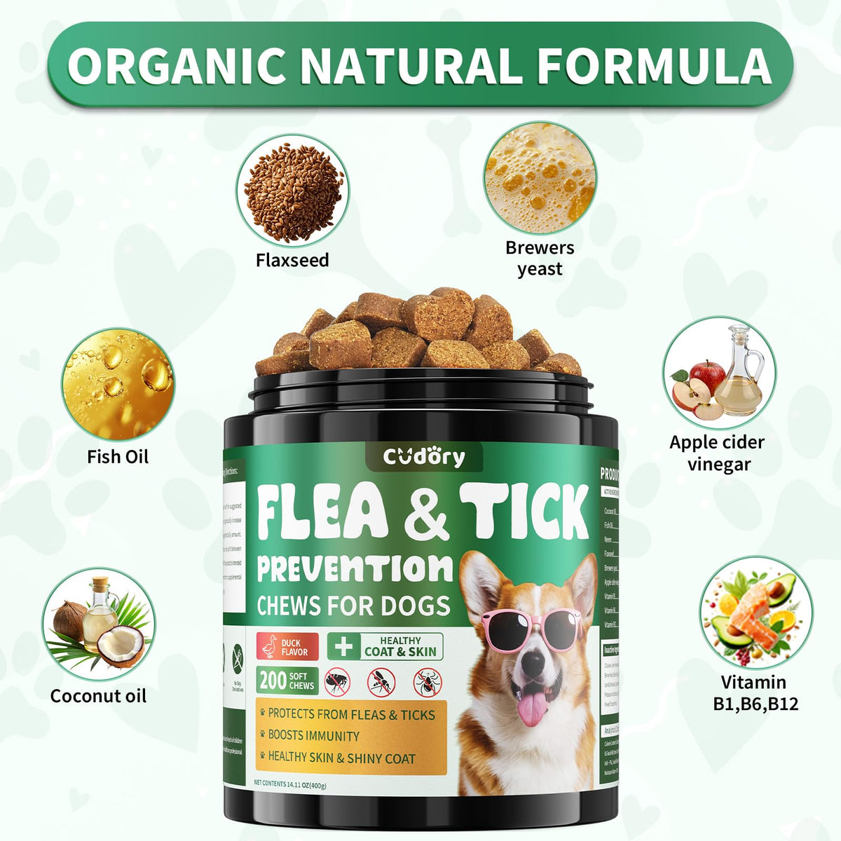Flea and Tick Prevention for Dogs Chewables Q974884