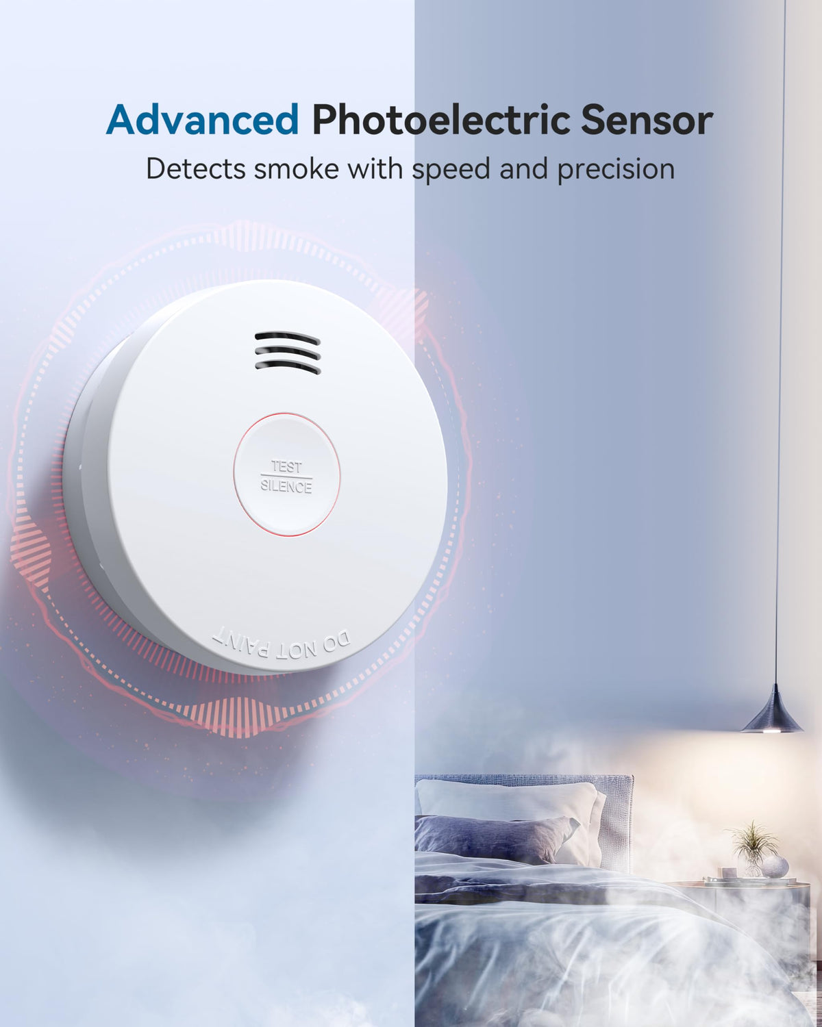 Smoke Detector 10 Year Battery Smoke Alarm B4645