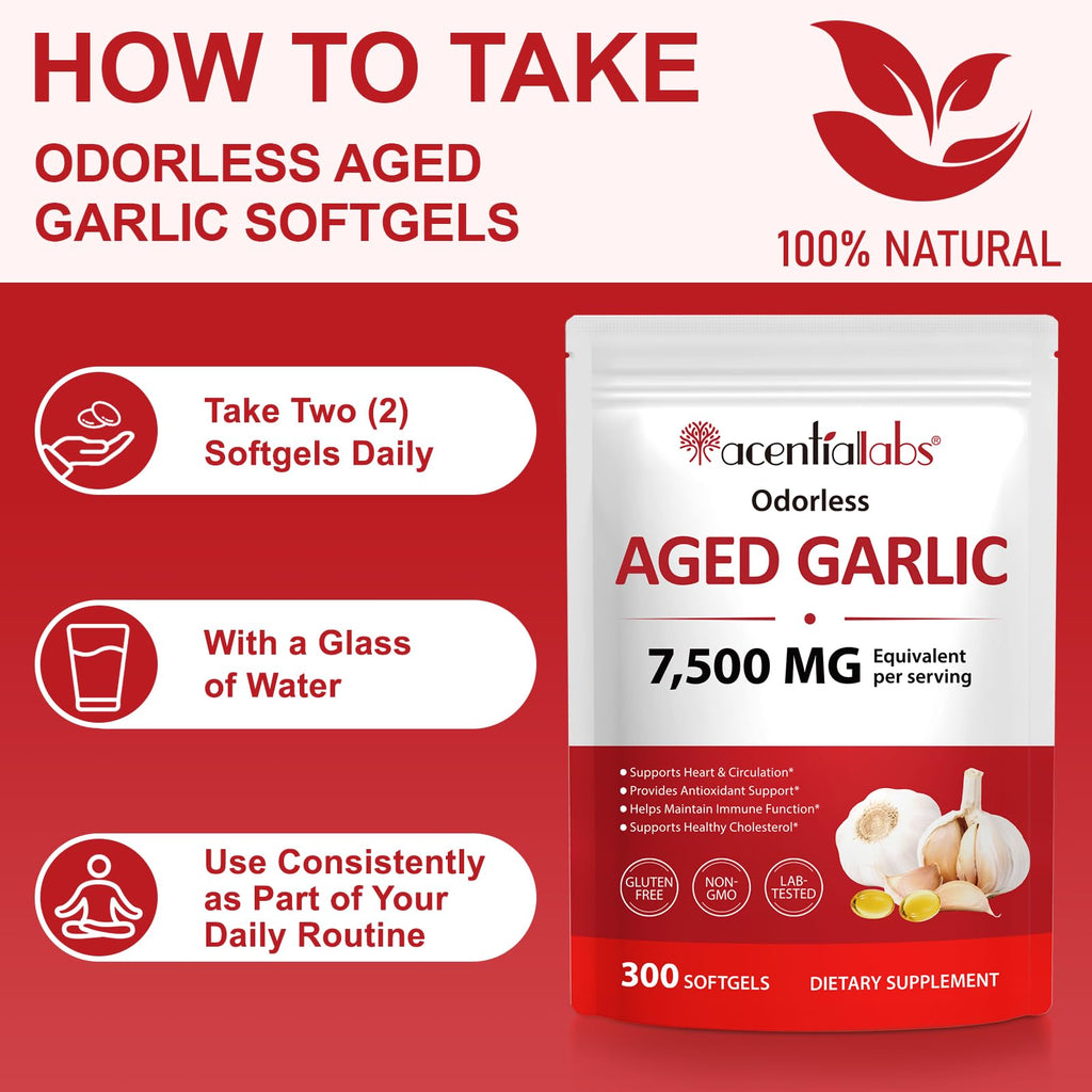 500mg Odorless Garlic Softgels R73773