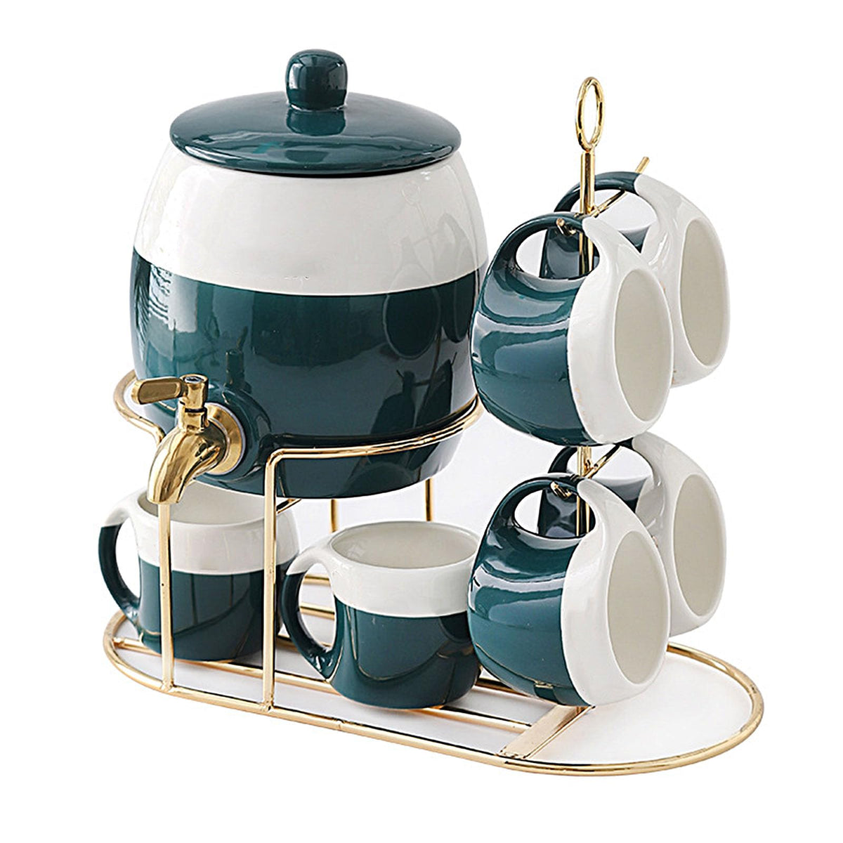 Ceramics Drink Dispenser with Stand Y8539