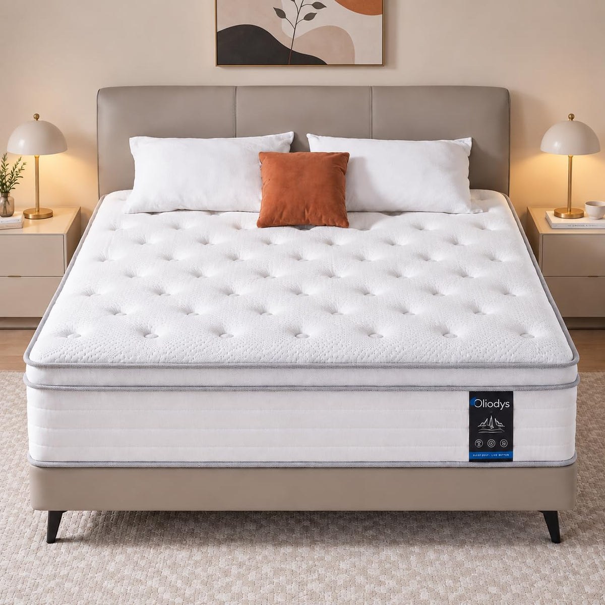 12 Inch Medium Firm Hybrid Spring Mattress I3900