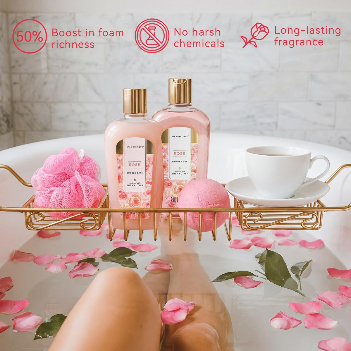 8 Pcs Rose Spa Gift Set G4860