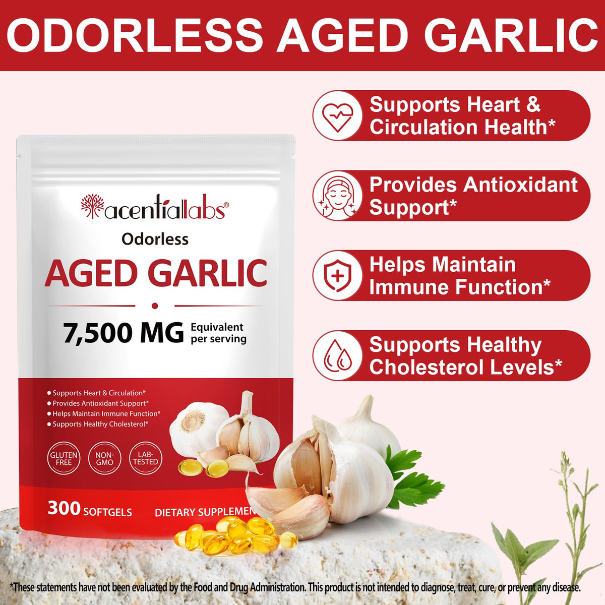 500mg Odorless Garlic Softgels R73773