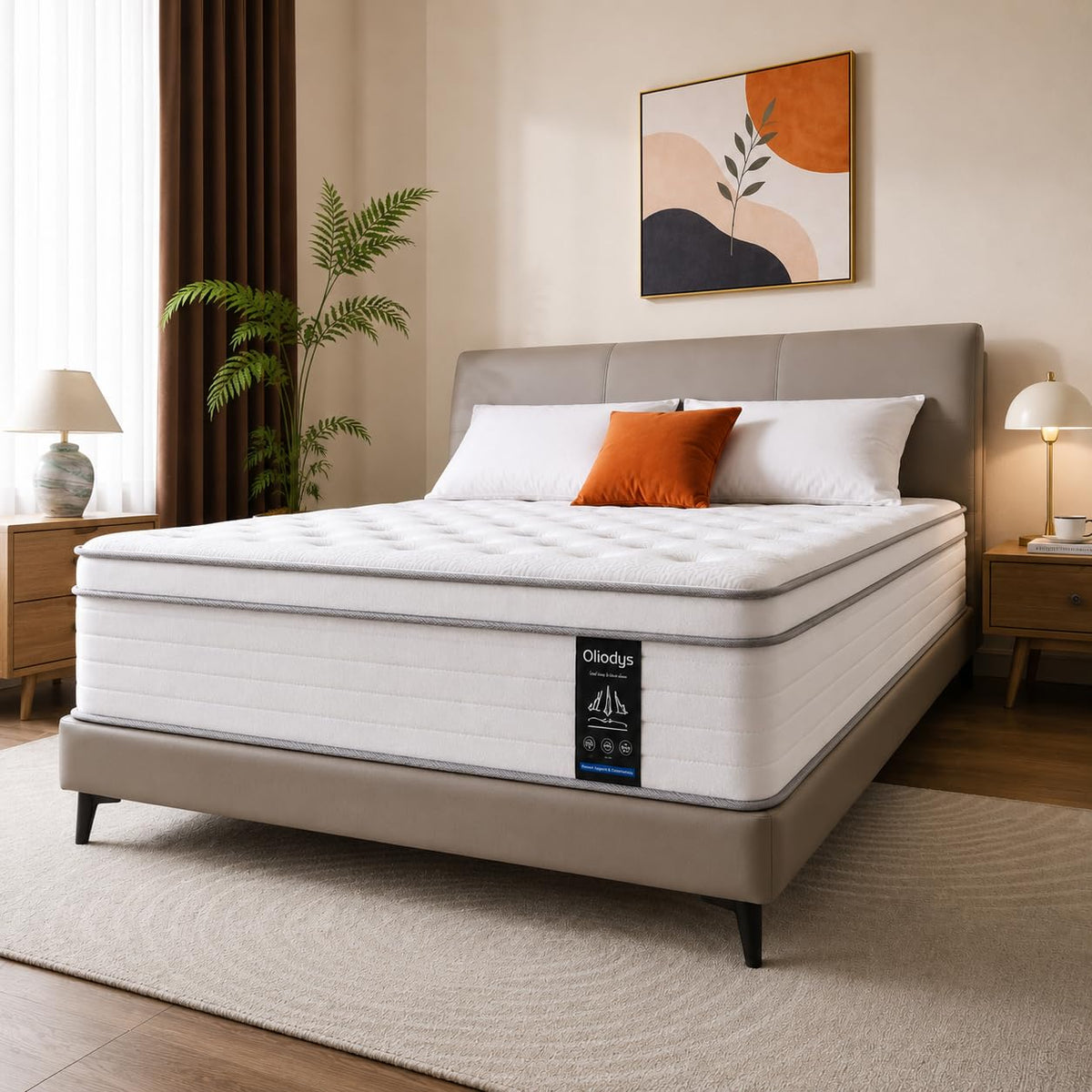 12 Inch Medium Firm Hybrid Spring Mattress I3900