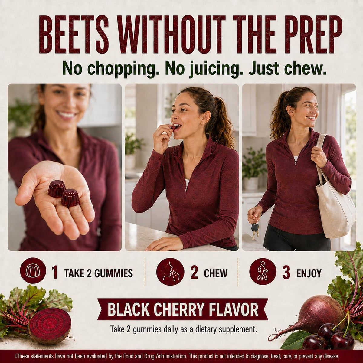 Beet Gummies 60 Count W45716