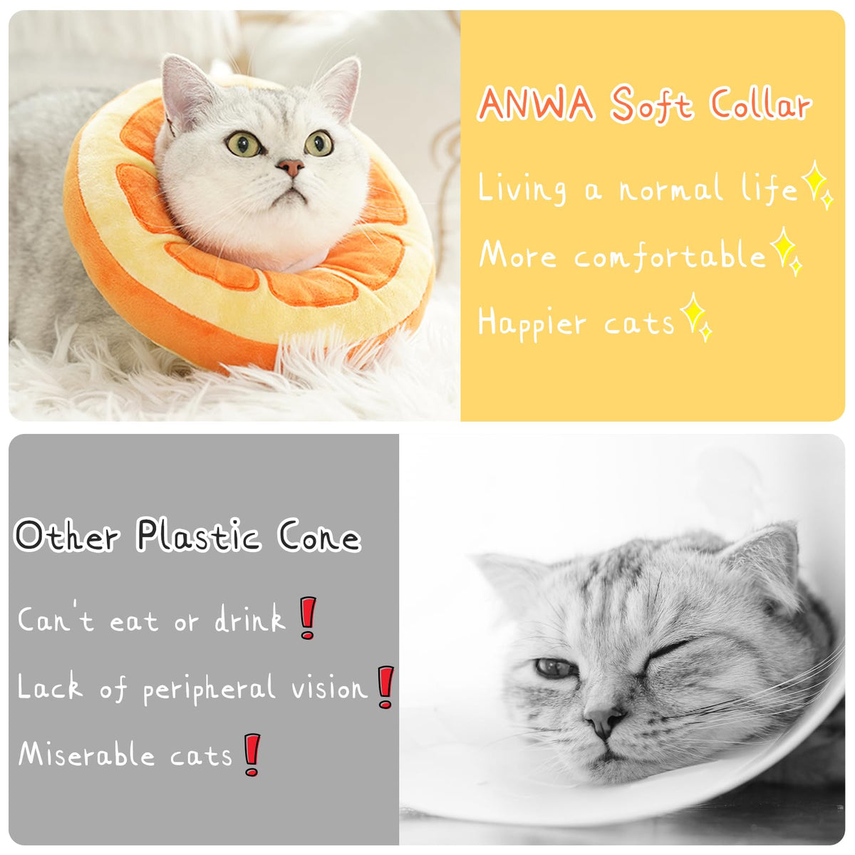 Adjustable Soft Cat Cone Collar R361