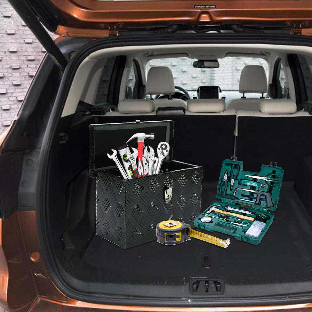 16 Inch Heavy-Duty Aluminum Truck Tool Box with Stripe Tread Design Q217