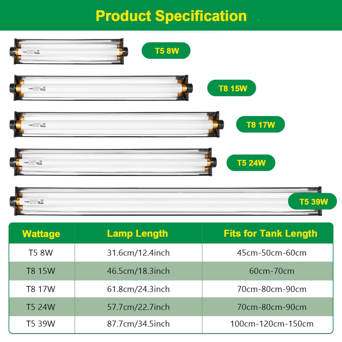 22 Inch 24W UVB Reptile Light Fixture Z83114