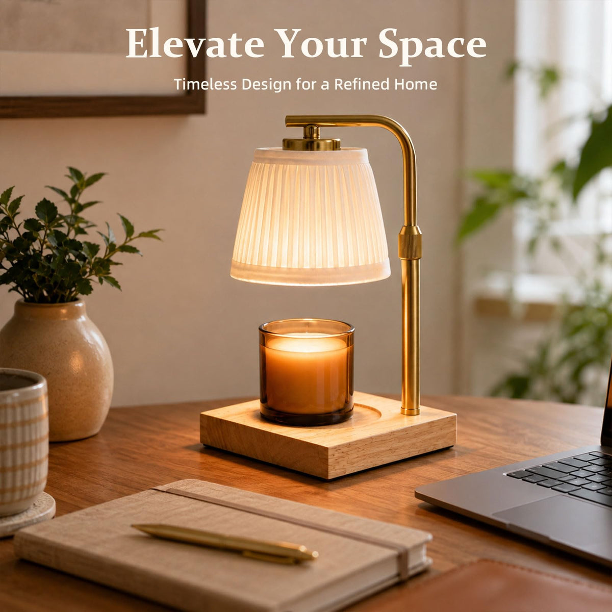 Candle Warmer Lamp with Timer and Dimmable Table Lamp V306051