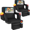 Stadium Seat with Back Support and Armrests 2-Pack J818