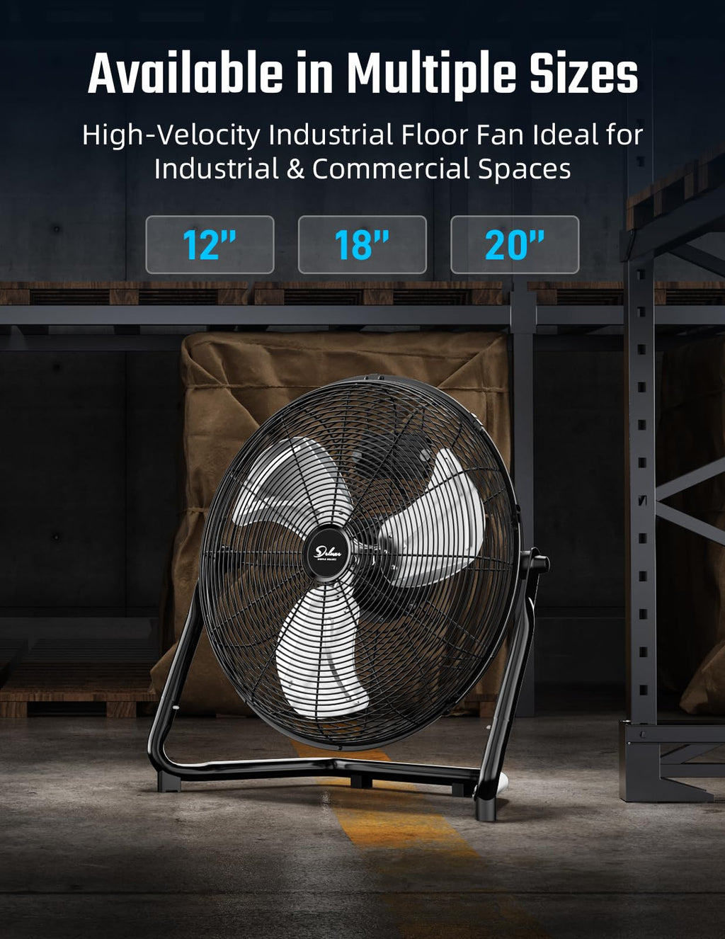 18 Inch 3 Speed Metal Floor Fan U923148