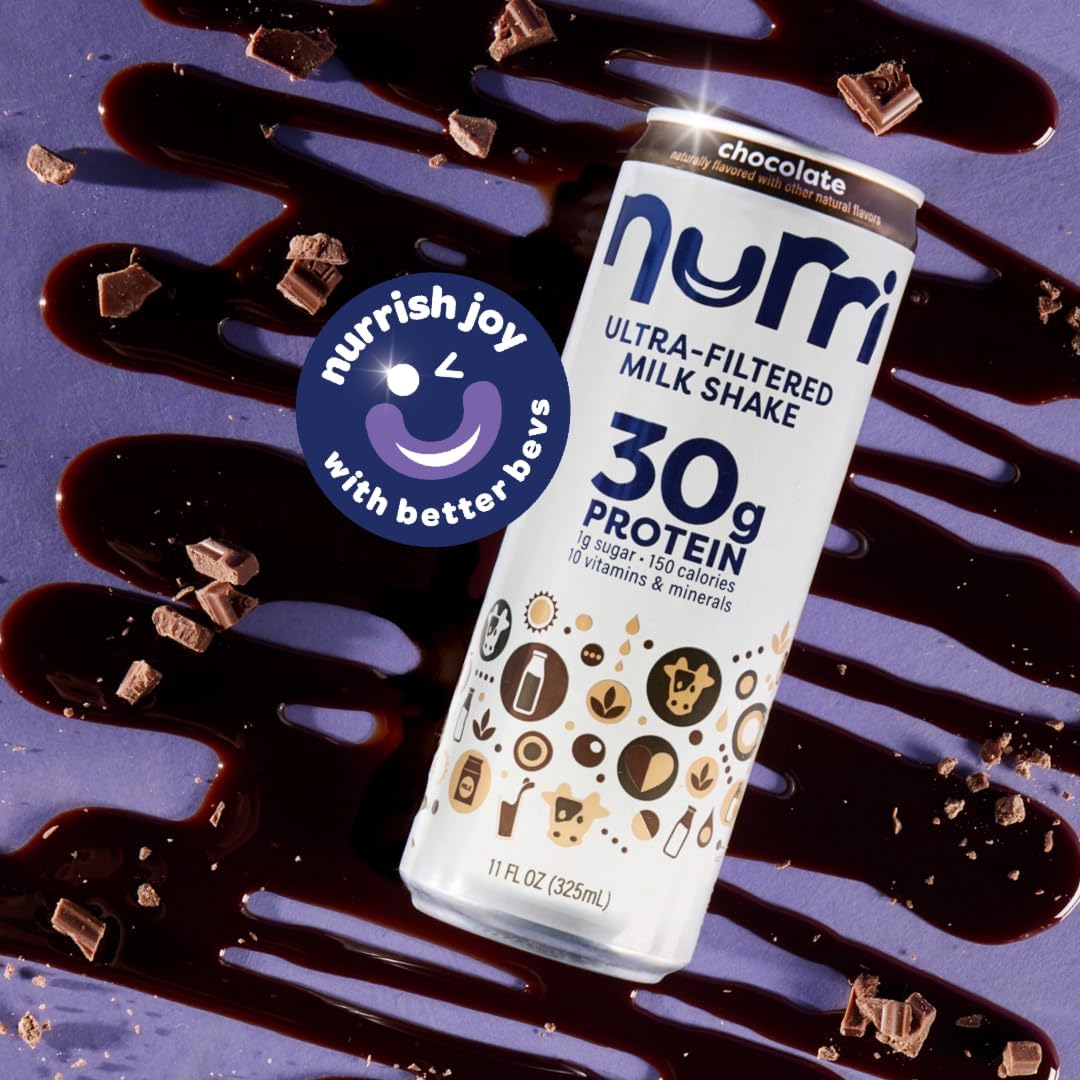 Milk Chocolate Protein Shake, 30g Protein, Lactose Free, 12 Pack O5946