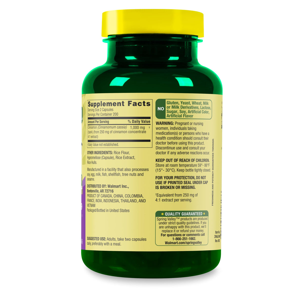 Cinnamon 1000 mg 400 Count Dietary Supplement P2408