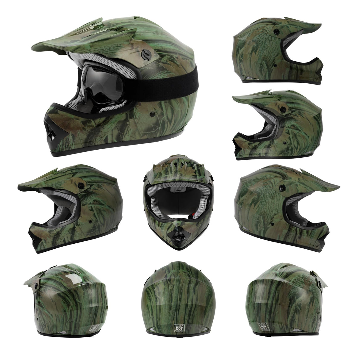 Youth Kids Motocross Helmet with Goggles & Gloves G945