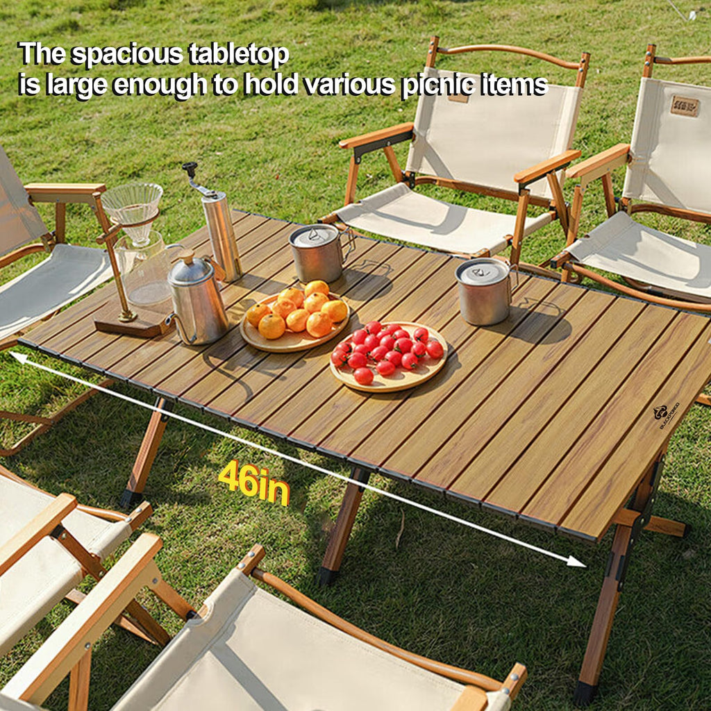 Folding Aluminum Camping Table with Carry Bag I424