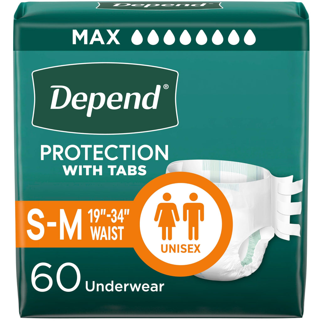 Adult Diapers with Tabs S/M 60 Count S446