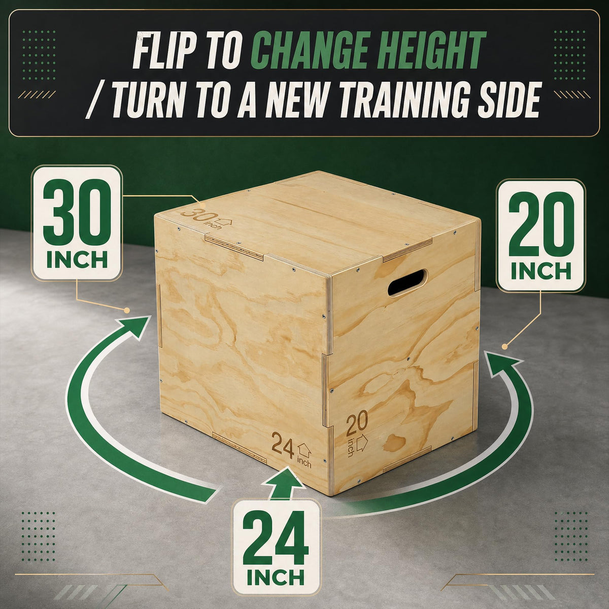 Non-Slip Wooden Plyo Box W86708