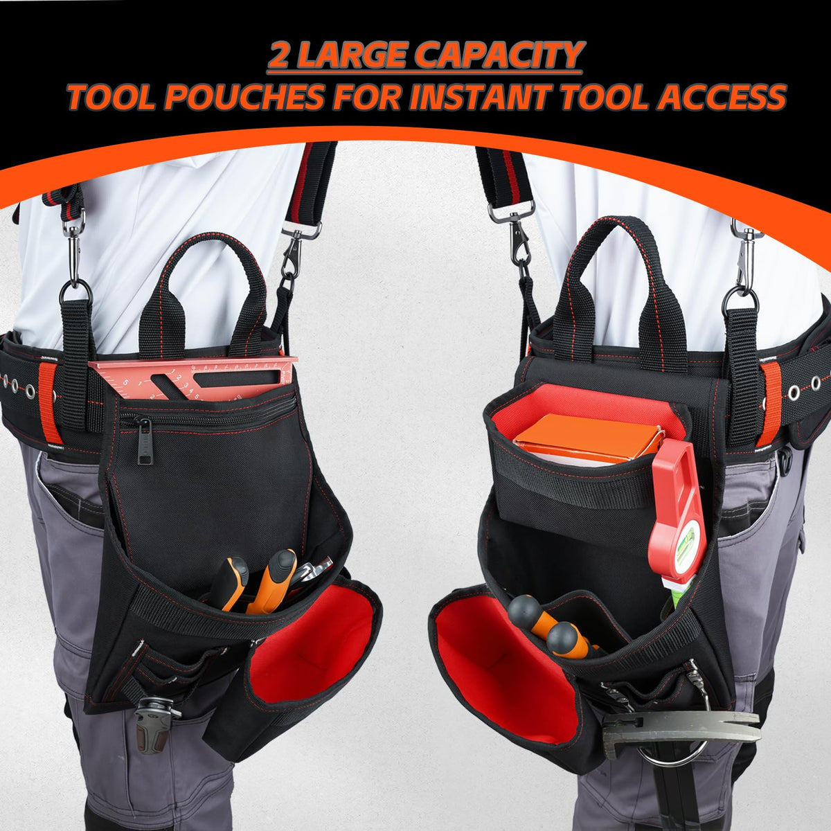 Tool Belt with Suspenders and Tool Pouch J979