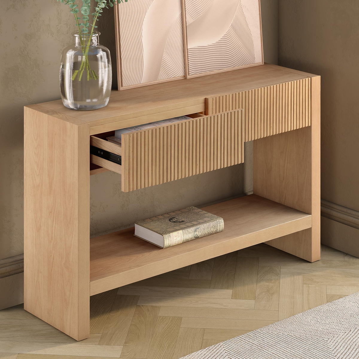 48" Fluted Modern Console Table O823545