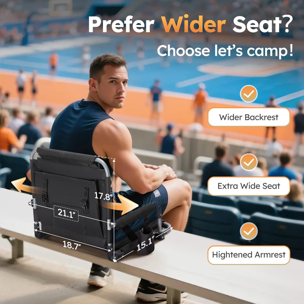 2 Pack Folding Stadium Seats Y80072