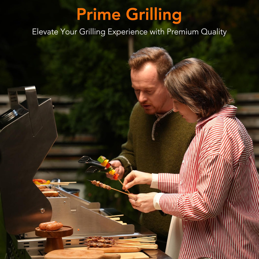 Heavy-duty SUS304 Stainless Steel 6-Burner Propane Gas Grill J861989