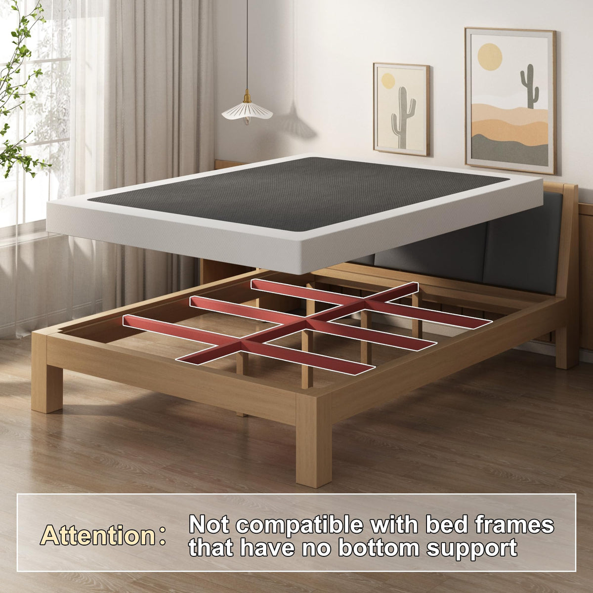 5 Inch Twin Box Spring Bed Base Mattress Foundation O9396