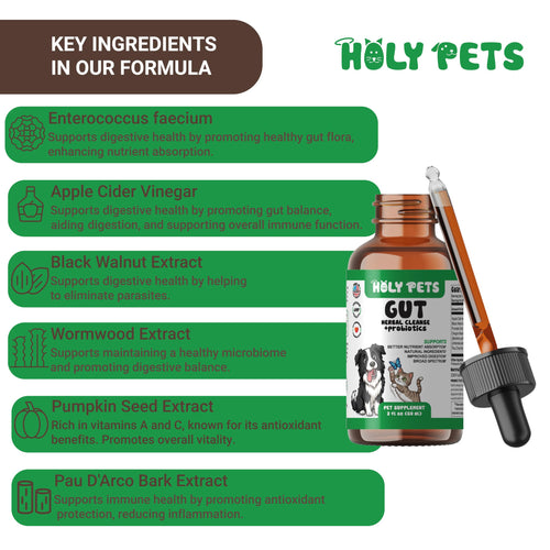 2 oz Liquid Wormwood & Black Walnut Pet Supplement J2998