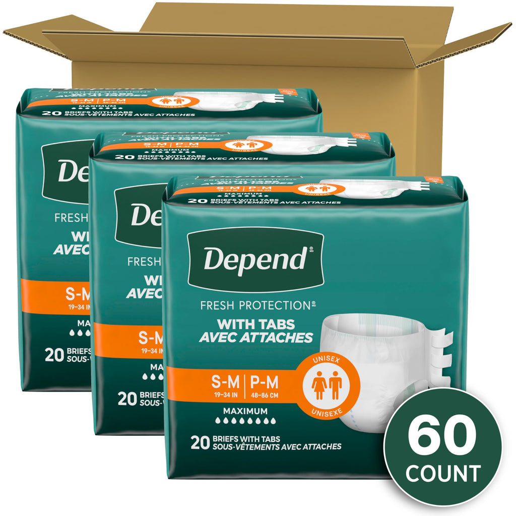 Adult Diapers with Tabs S/M 60 Count S446
