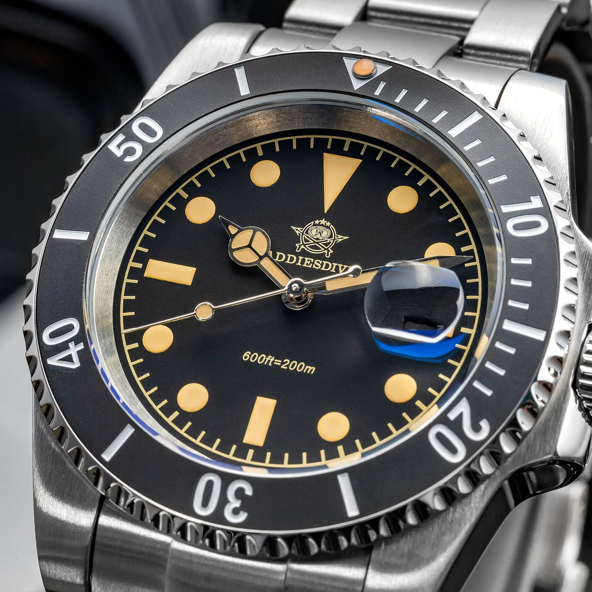 41MM Quartz Dive Watch Stainless Steel Bracelet C9540