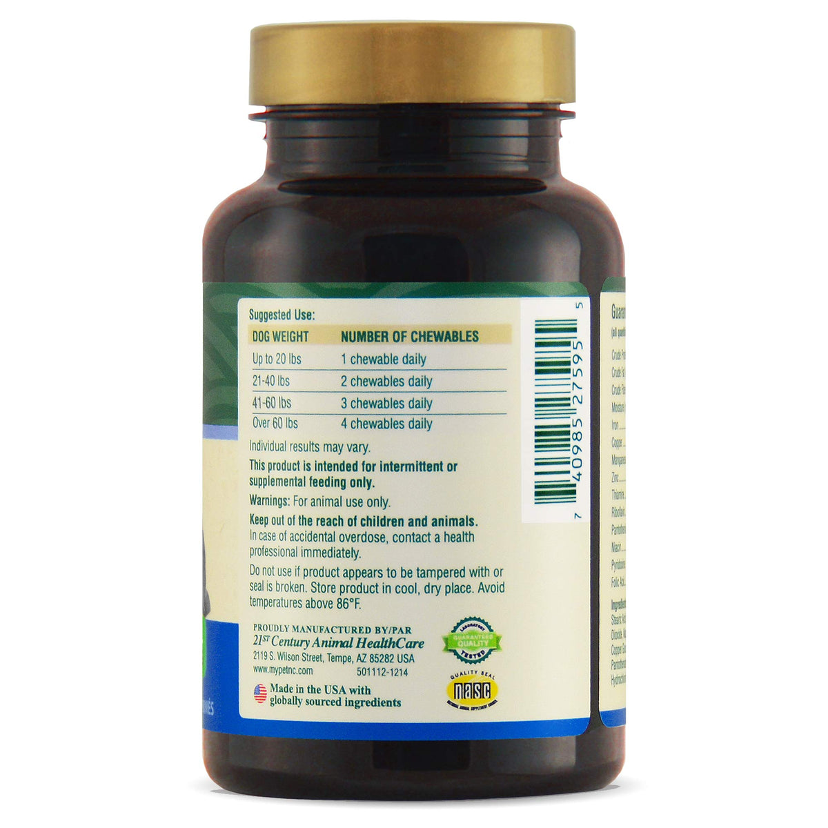 60 Count Dog Vitamins O8569