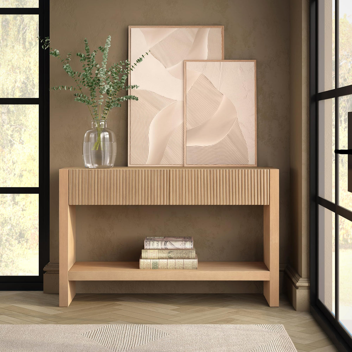 48" Fluted Modern Console Table O823545